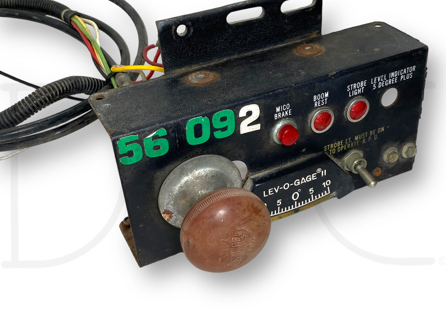 Truck Mico Brake Control Knob Lev-O-Gage Level Indicator Light Switch Panel