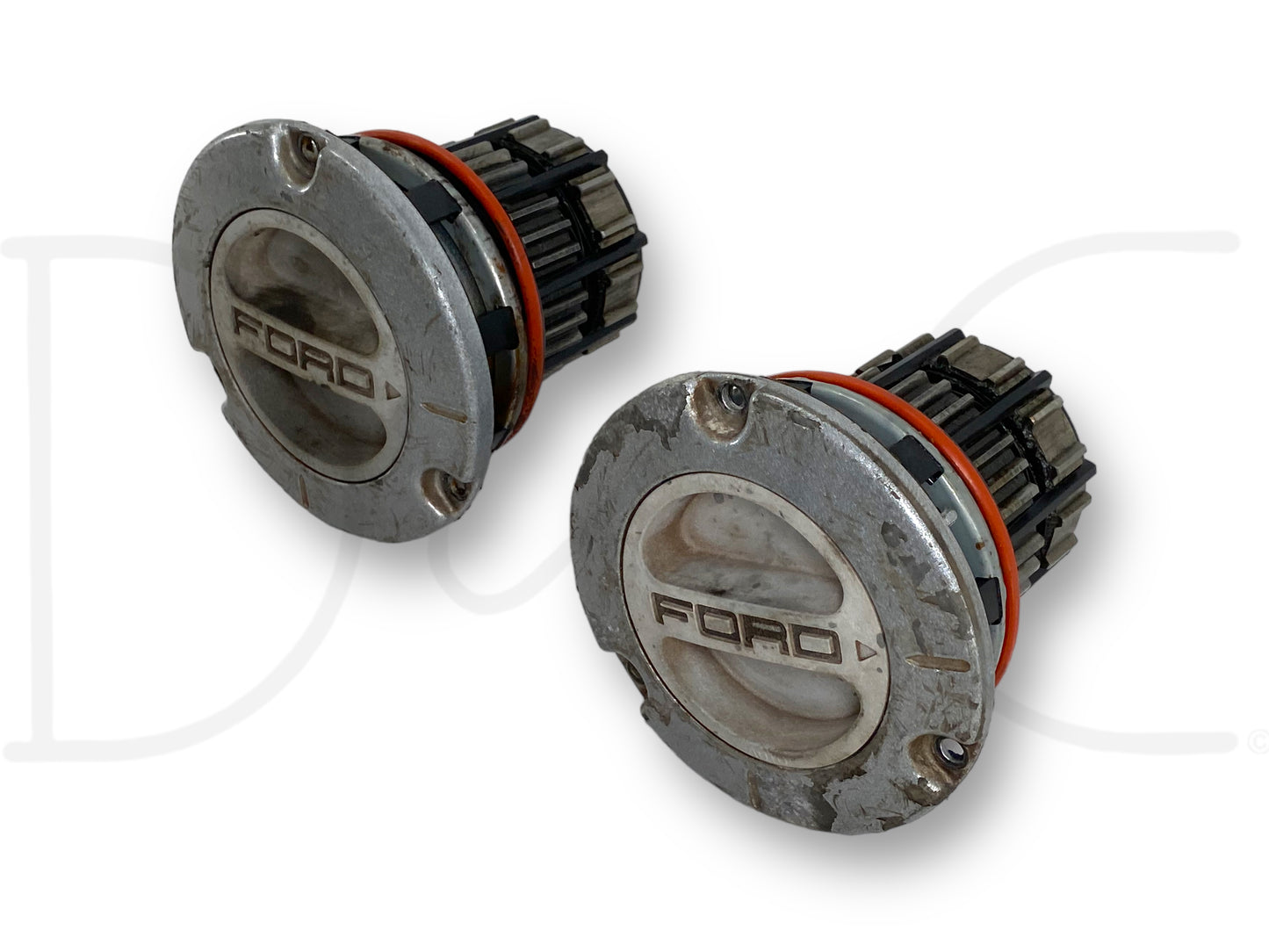 05-10 Ford F250 F350 4WD 4X4 Front Axle Auto Locking Hub Set Pair OEM Hubs