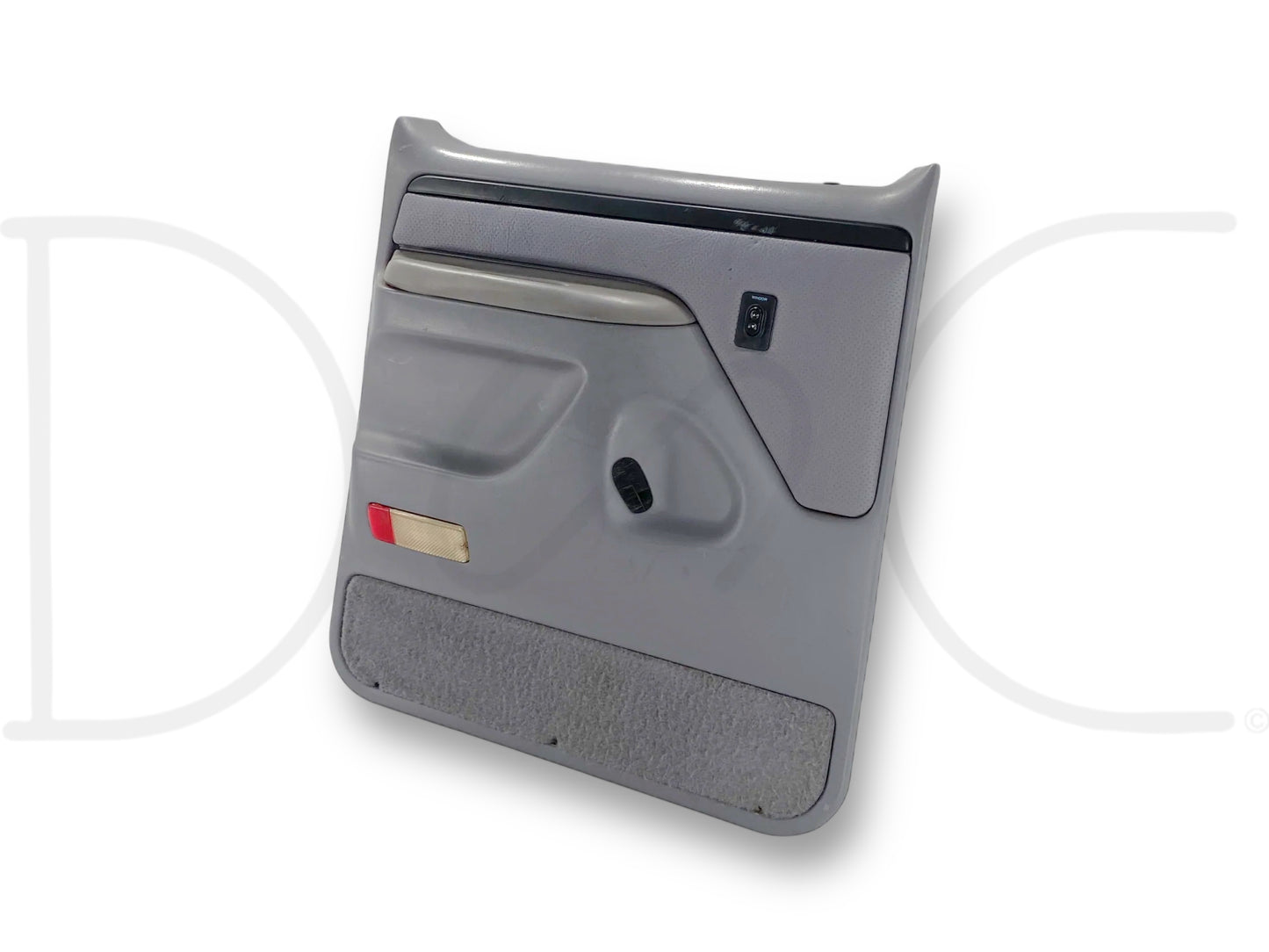 94-97 Ford F250 F350 LH Left Driver Rear Door Panel Power Opal Gray OE