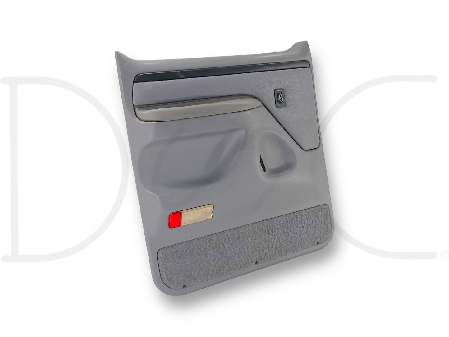 94-97 Ford F250 F350 LH Left Driver Rear Door Panel Power Opal Gray OE