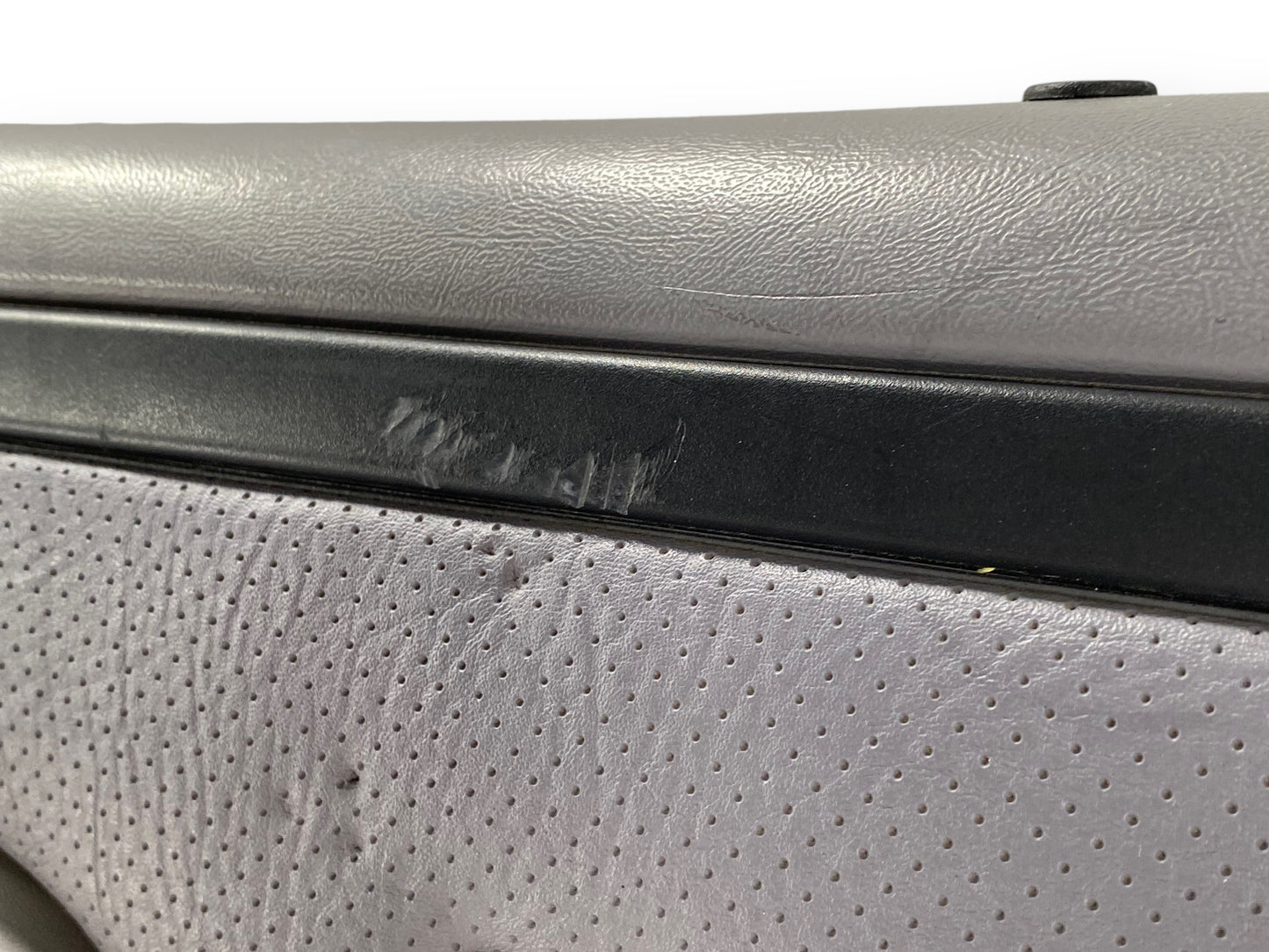 94-97 Ford F250 F350 LH Left Driver Rear Door Panel Power Opal Gray OE