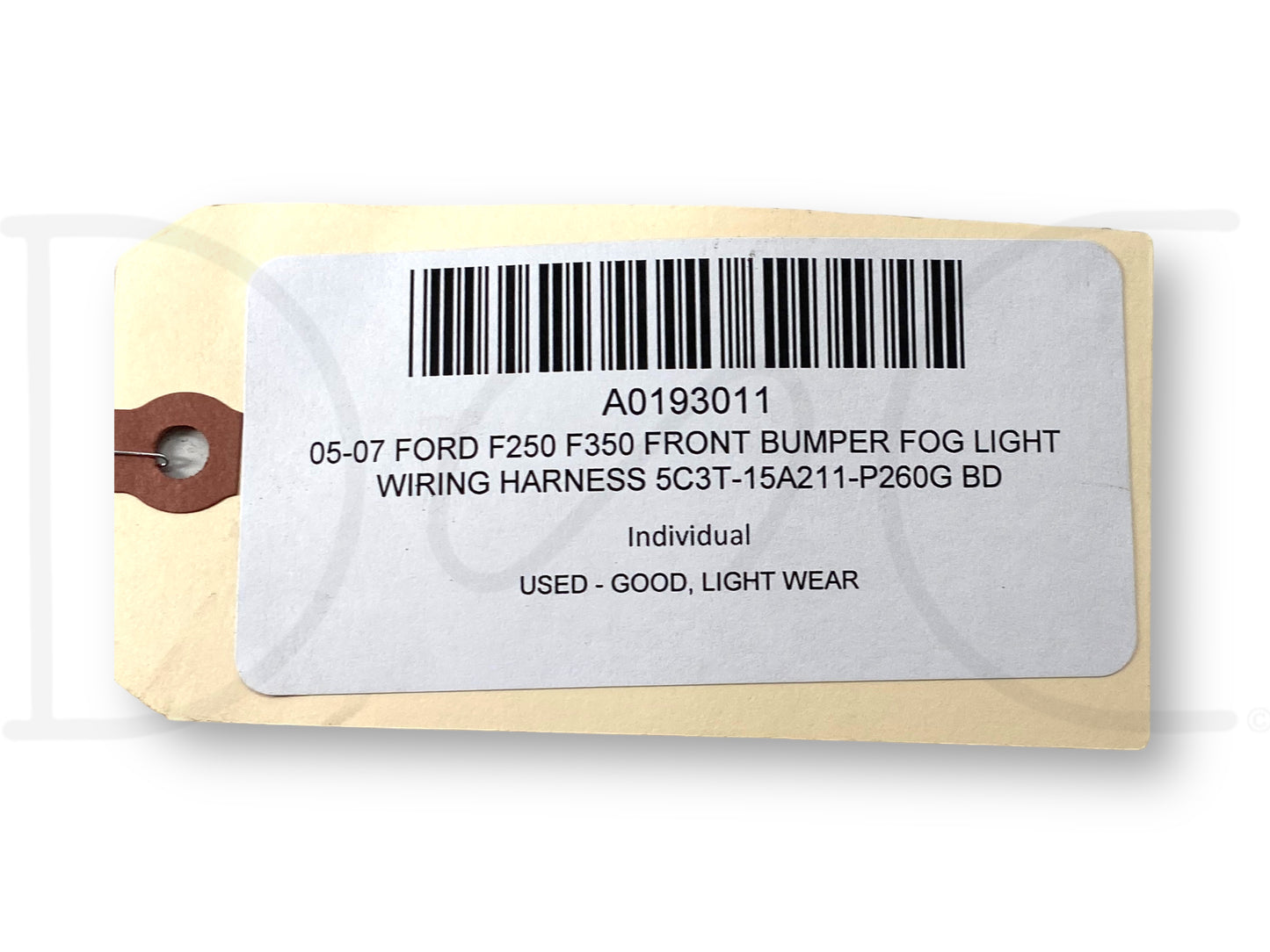 05-07 Ford F250 F350 Front Bumper Fog Light Wiring Harness 5C3T-15A211-P260G Bd