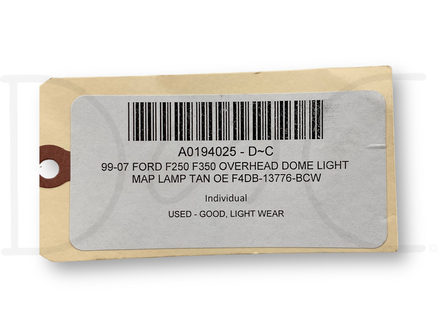 99-07 Ford F250 F350 Overhead Dome Light Map Lamp Tan OE F4Db-13776-Bcw