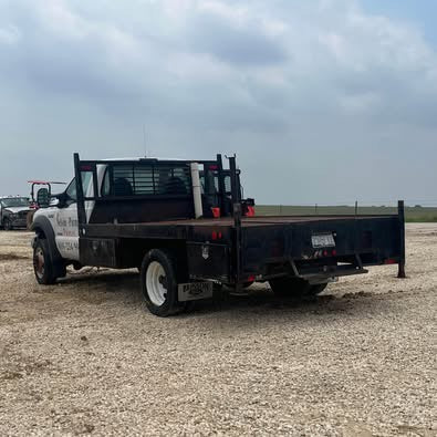 Flat Bed 12' J&I Mfg Chassis Cab Steel Bed W/ Under Deck Boxes