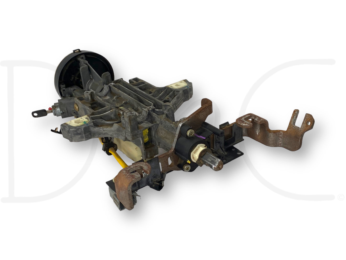 05-07 Ford F250 F350 XL Non-Tilt Steering Column Auto W/ Key & Clockspring OE