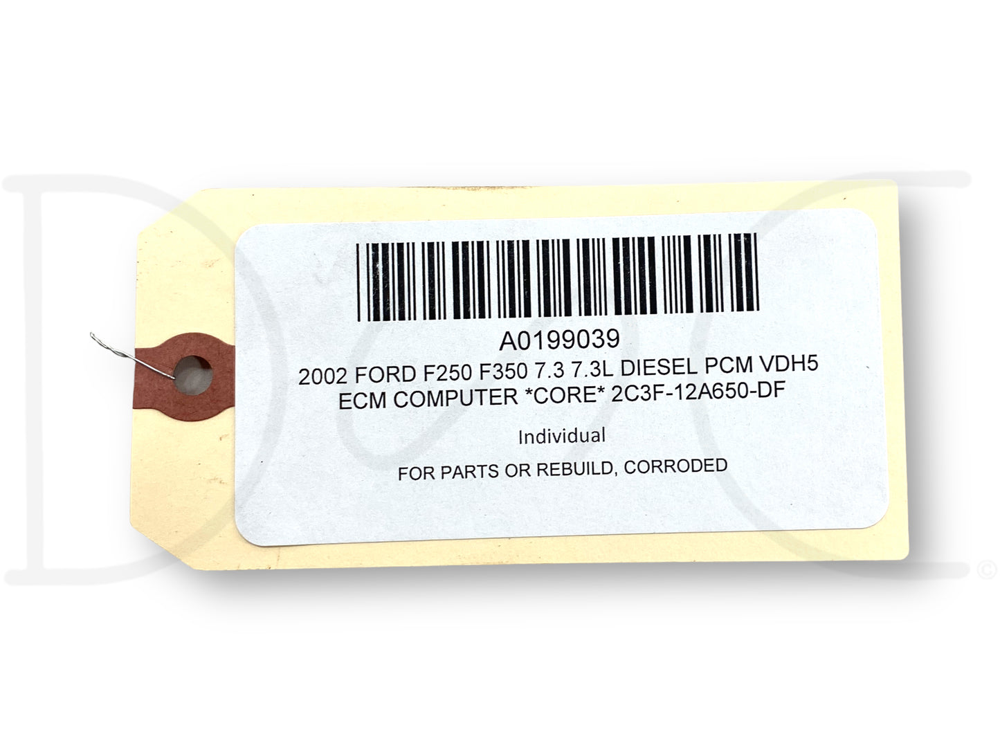 2002 Ford F250 F350 7.3 7.3L Diesel PCM Vdh5 ECM Computer *Core* 2C3F-12A650-Df
