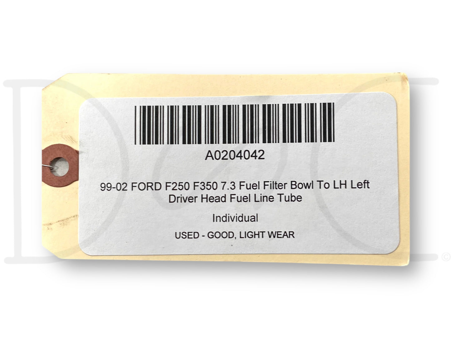 99-02 Ford F250 F350 7.3 Fuel Filter Bowl To LH Left Driver Head Fuel Line Tube