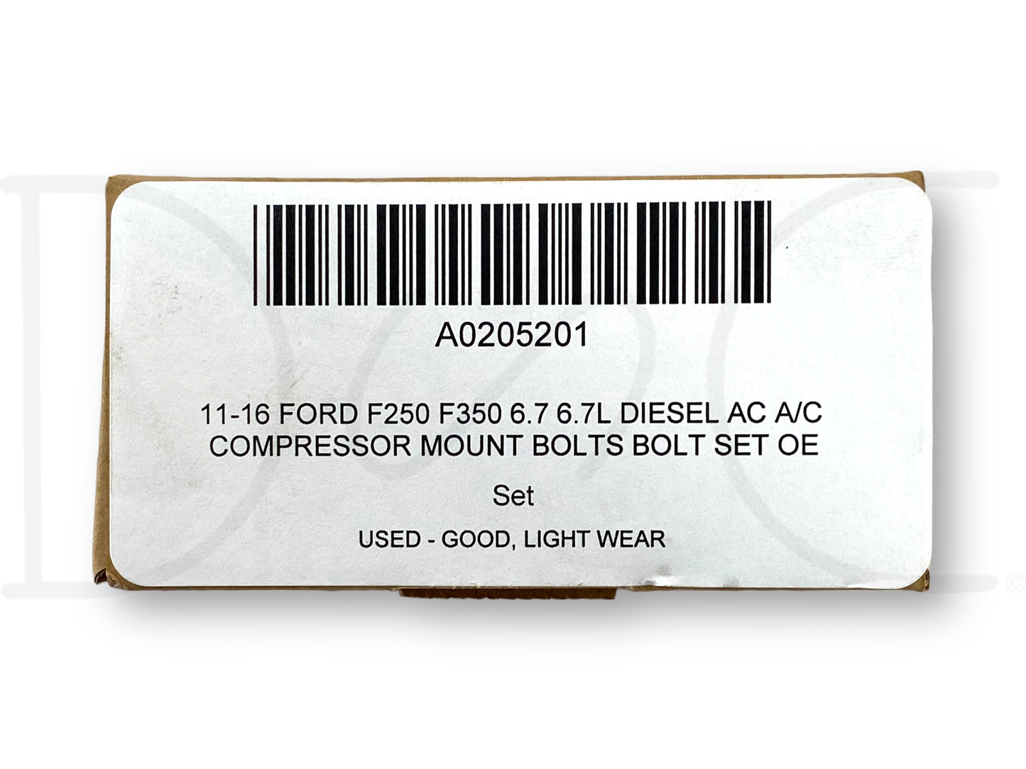 11-16 Ford F250 F350 6.7 6.7L Diesel Ac A/C Compressor Mount Bolts Bolt Set OE