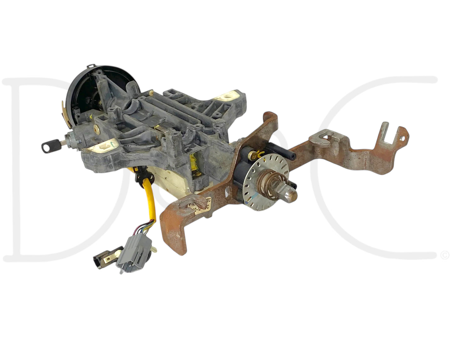02-04 Ford F250 F350 Tilt Steering Column Auto Trans W/ Key & Clockspring
