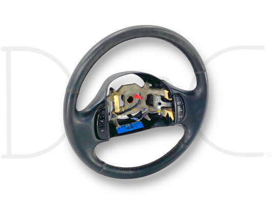 99-04 Ford F250 F350 Black Leather Steering Wheel W/ Cruise Control OEM