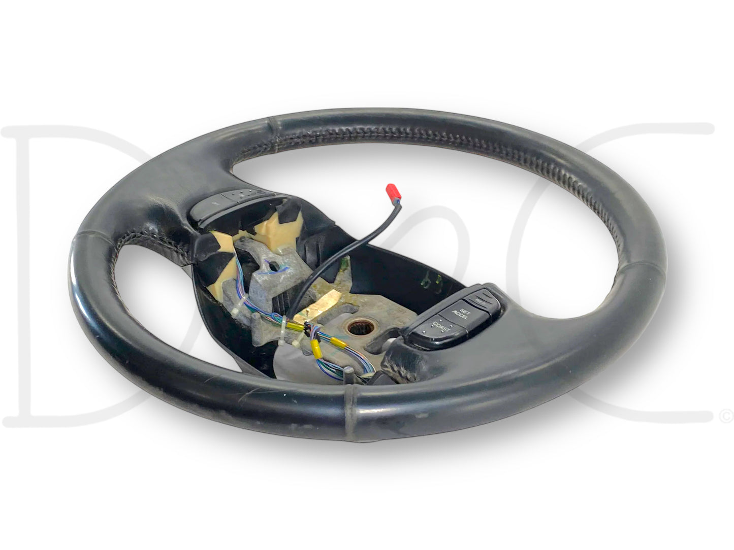 99-04 Ford F250 F350 Black Leather Steering Wheel W/ Cruise Control OEM