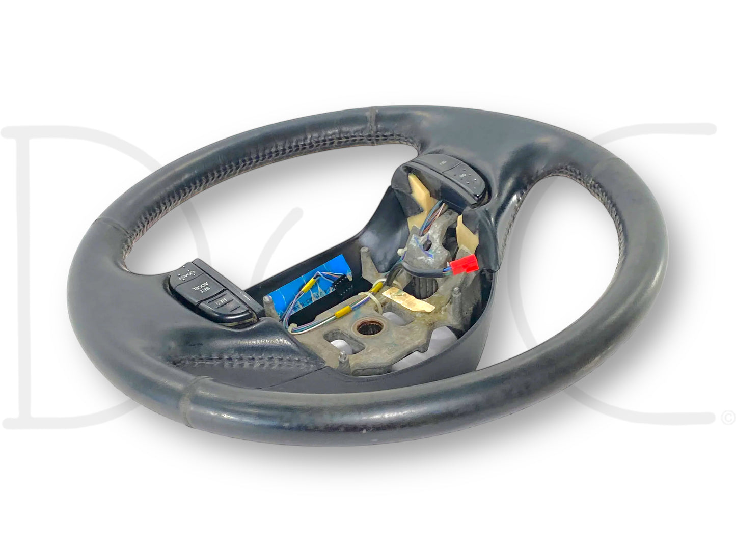 99-04 Ford F250 F350 Black Leather Steering Wheel W/ Cruise Control OEM