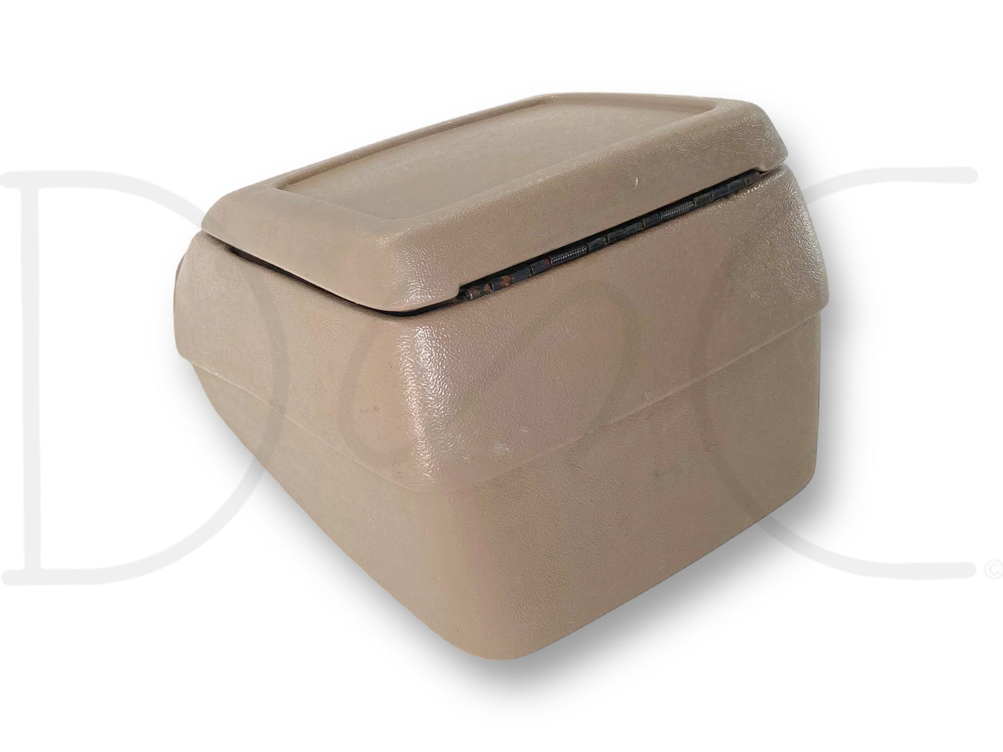 92-97 Ford F250 F350 Truck Center Console Floor Storage Mocha Tan OE