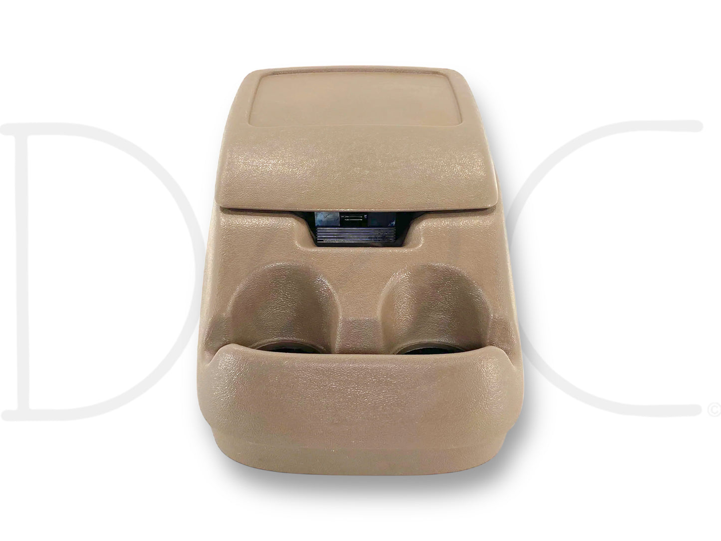 92-97 Ford F250 F350 Truck Center Console Floor Storage Mocha Tan OE