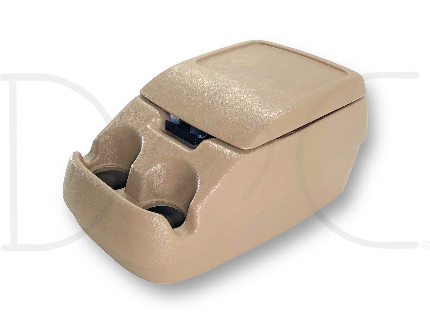 92-97 Ford F250 F350 Truck Center Console Floor Storage Mocha Tan OE