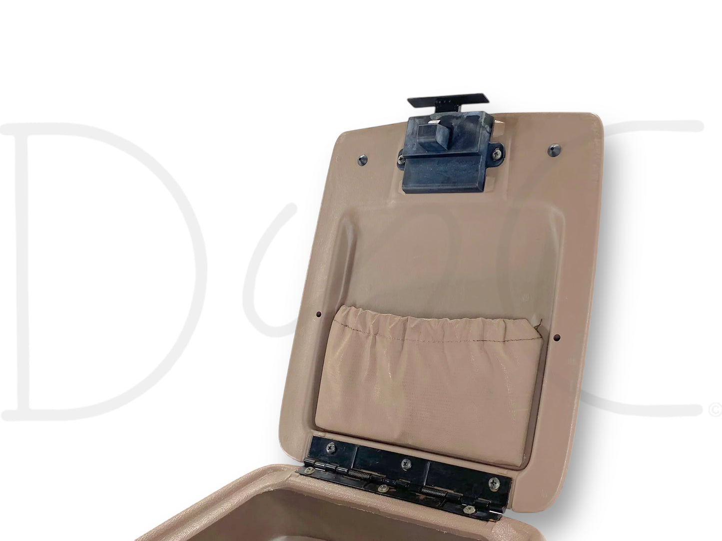 92-97 Ford F250 F350 Truck Center Console Floor Storage Mocha Tan OE