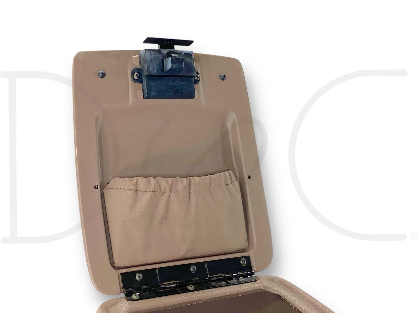 92-97 Ford F250 F350 Truck Center Console Floor Storage Mocha Tan OE