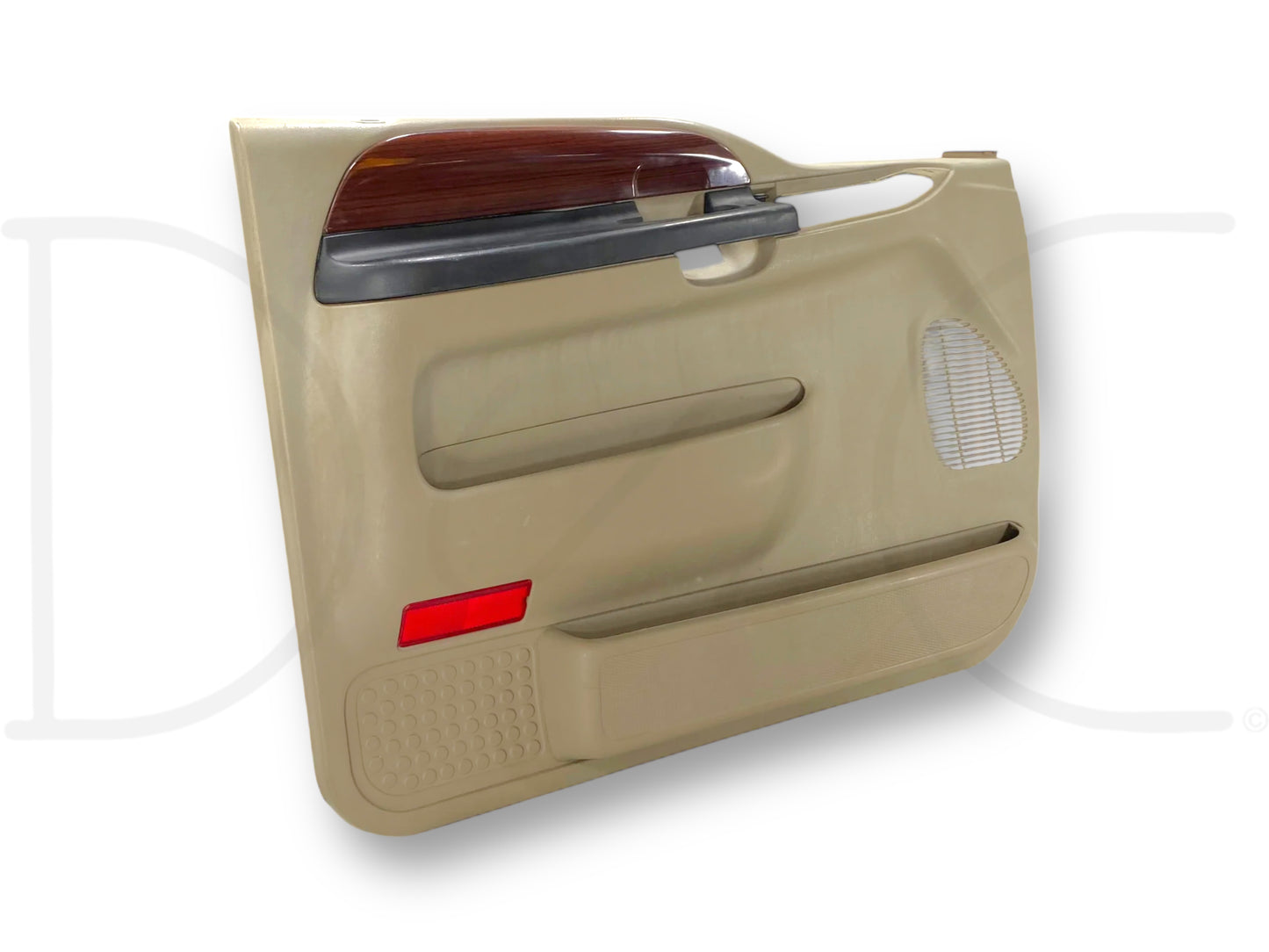 05-07 Ford F250 F350 Lariat LH Left Driver Front Door Panel Power Tan OE