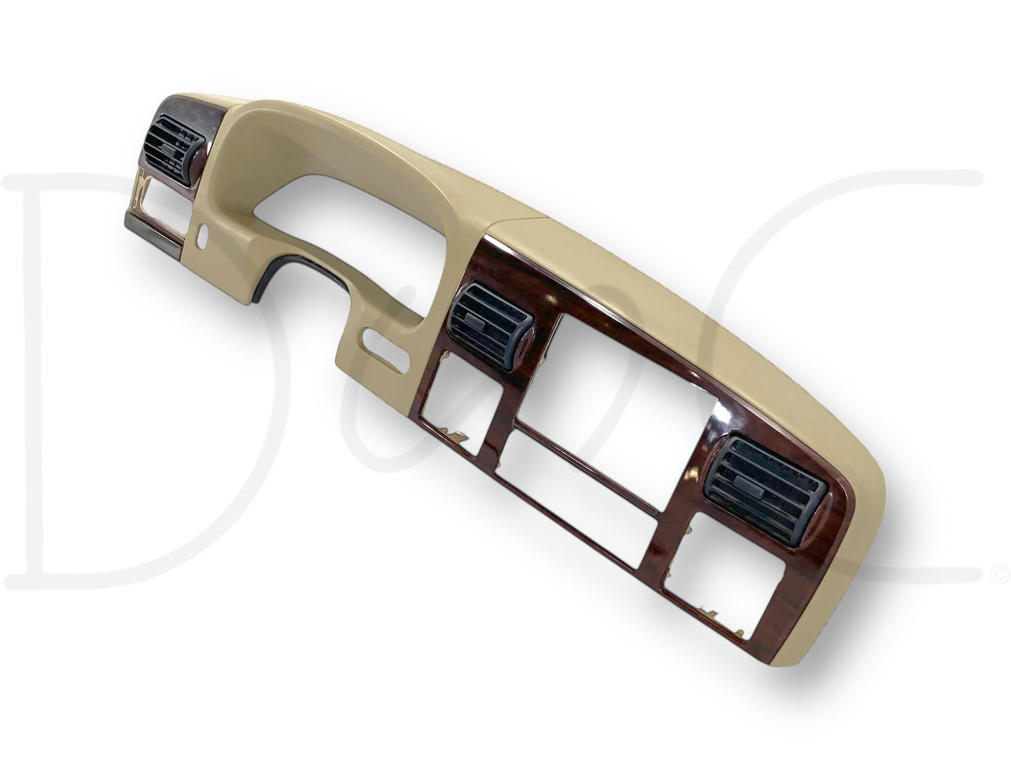 05-07 Ford F250 F350 King Ranch Dash Bezel Radio Cluster Trim Panel Tan OEM