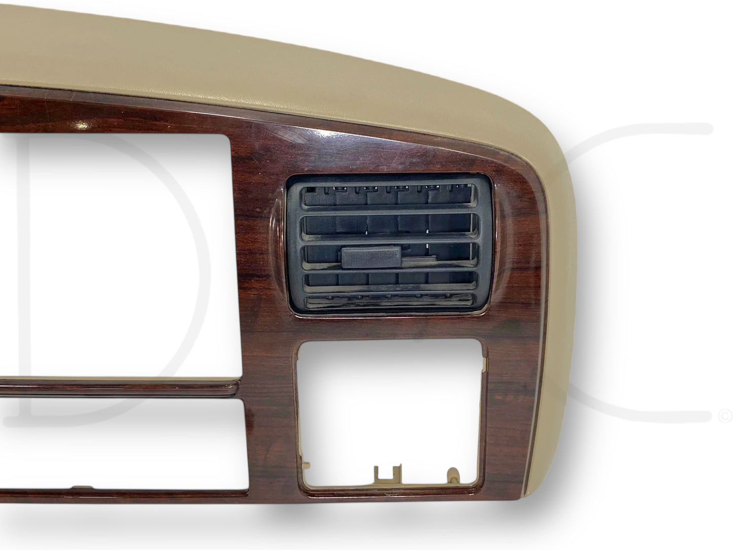 05-07 Ford F250 F350 King Ranch Dash Bezel Radio Cluster Trim Panel Tan OEM