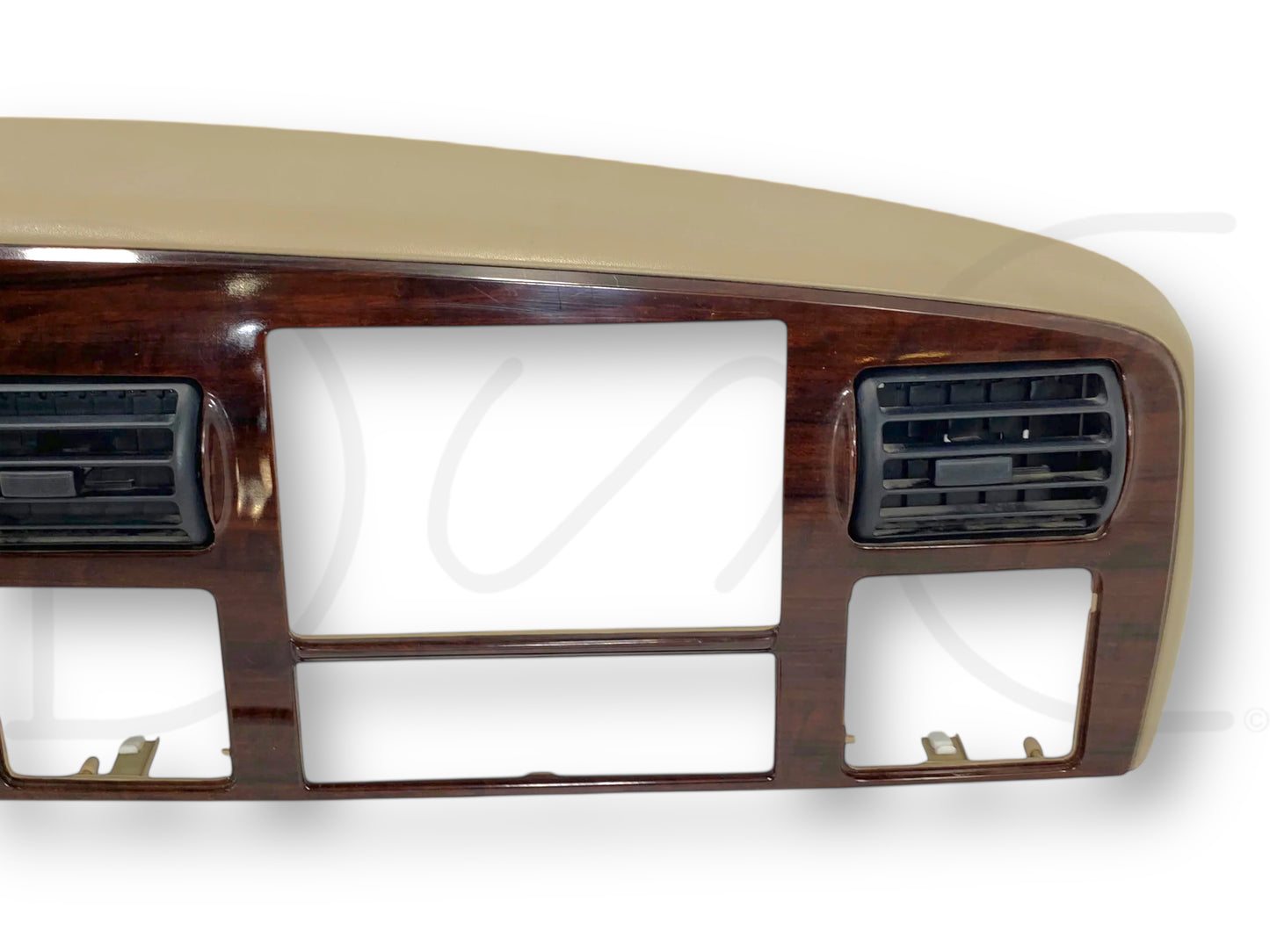 05-07 Ford F250 F350 King Ranch Dash Bezel Radio Cluster Trim Panel Tan OEM