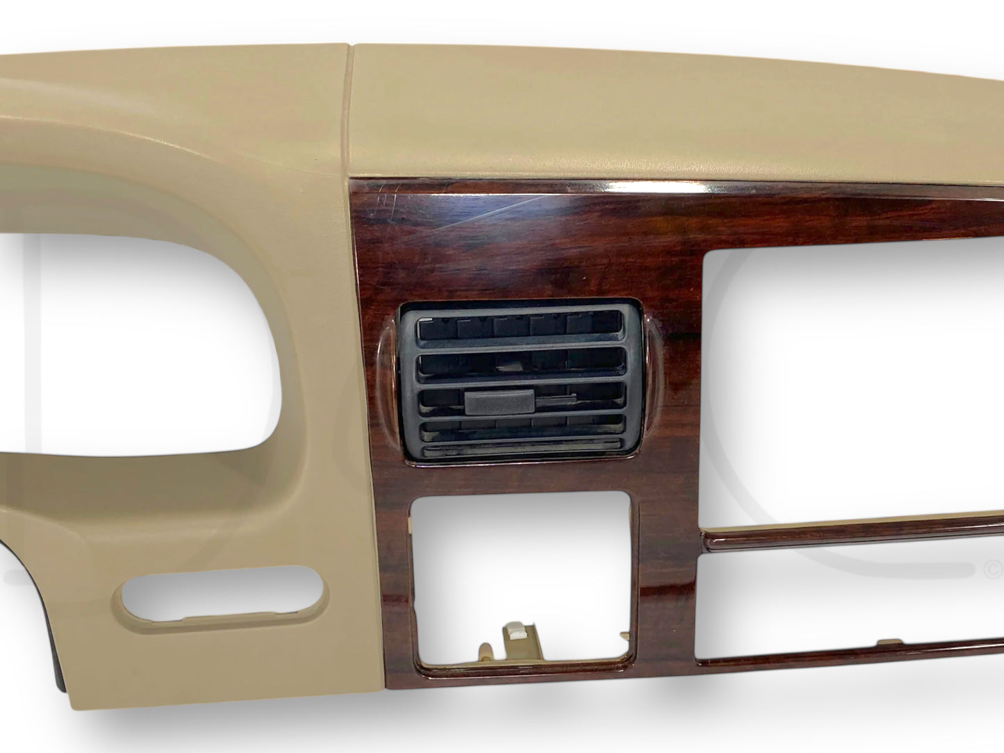 05-07 Ford F250 F350 King Ranch Dash Bezel Radio Cluster Trim Panel Tan OEM