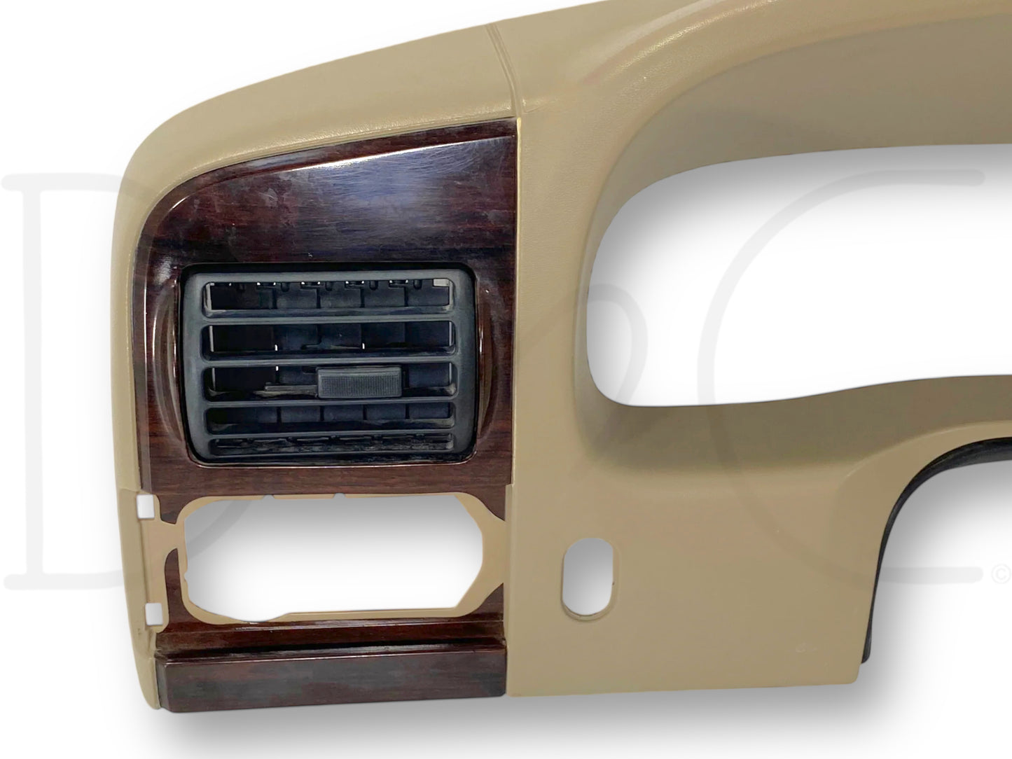 05-07 Ford F250 F350 King Ranch Dash Bezel Radio Cluster Trim Panel Tan OEM