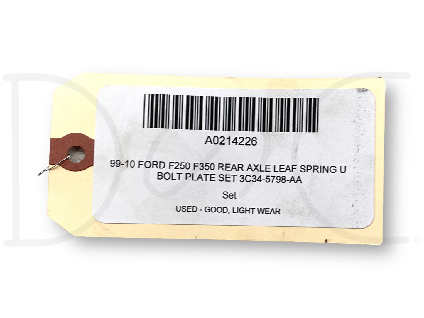 99-10 Ford F250 F350 Rear Axle Leaf Spring U Bolt Plate Set 3C34-5798-Aa