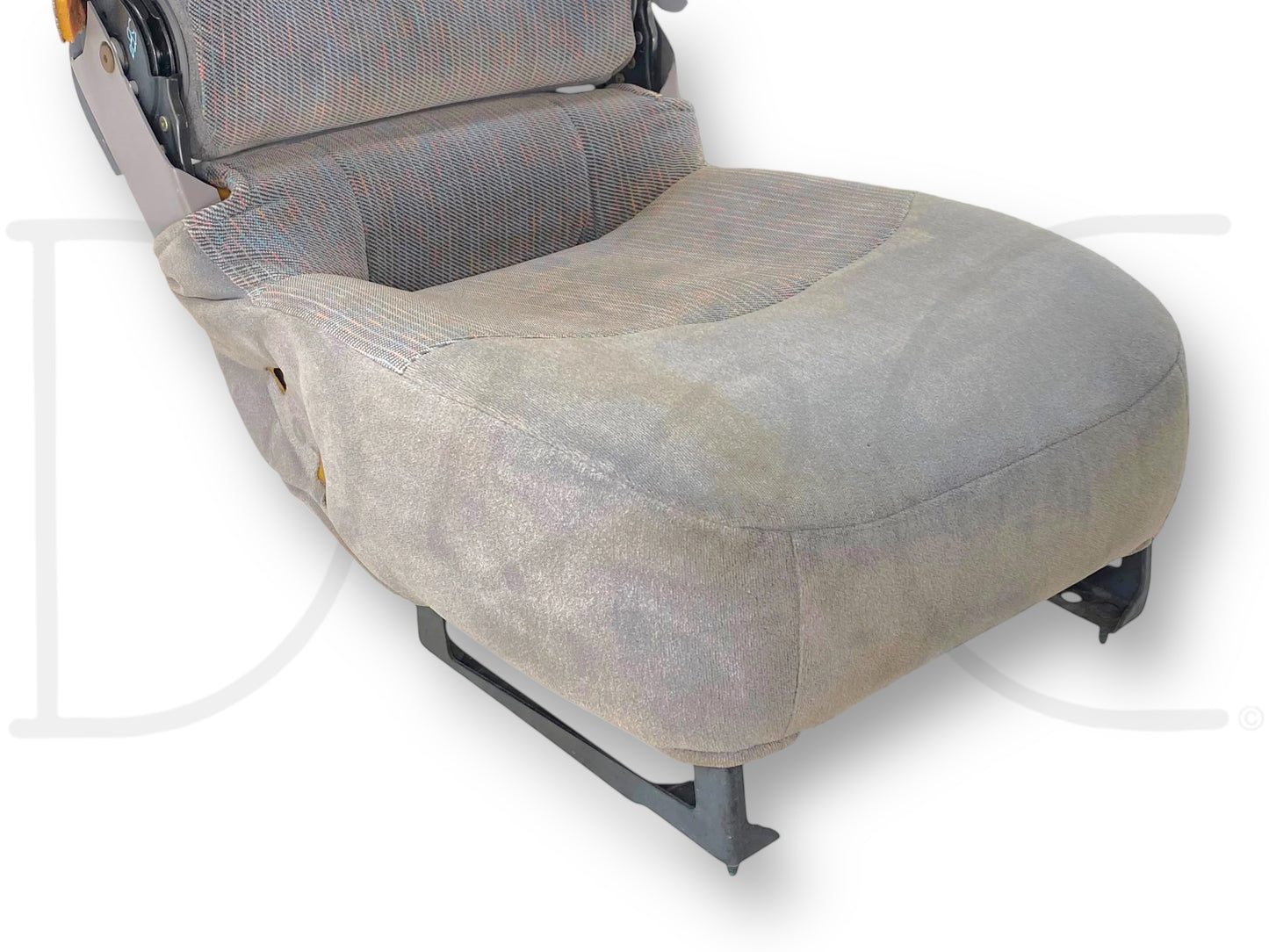 92-97 Ford F250 F350 Front Center Console Jump Seat Gray OEM