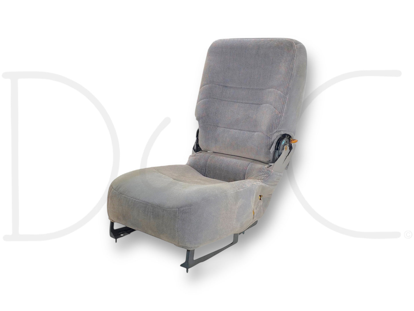 92-97 Ford F250 F350 Front Center Console Jump Seat Gray OEM