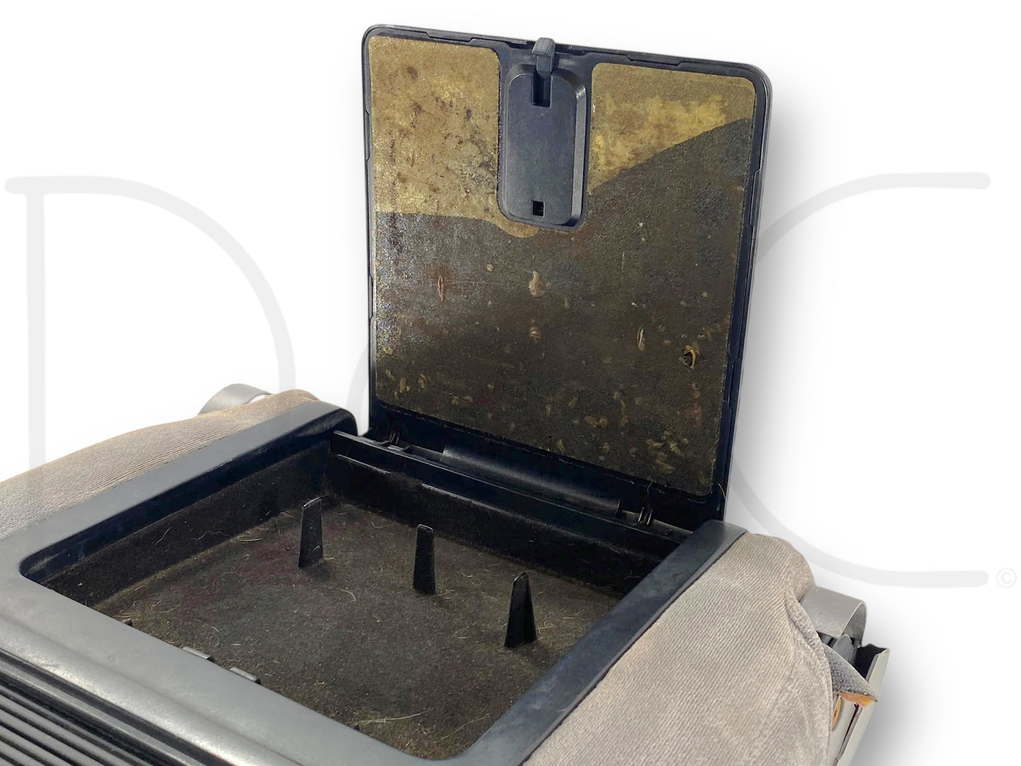 92-97 Ford F250 F350 Front Center Console Jump Seat Gray OEM