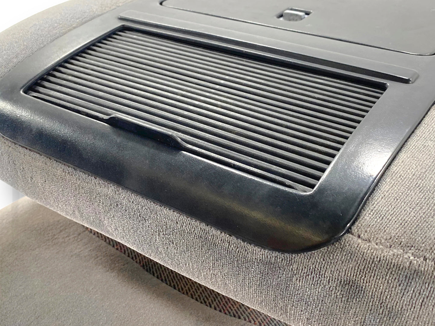 92-97 Ford F250 F350 Front Center Console Jump Seat Gray OEM