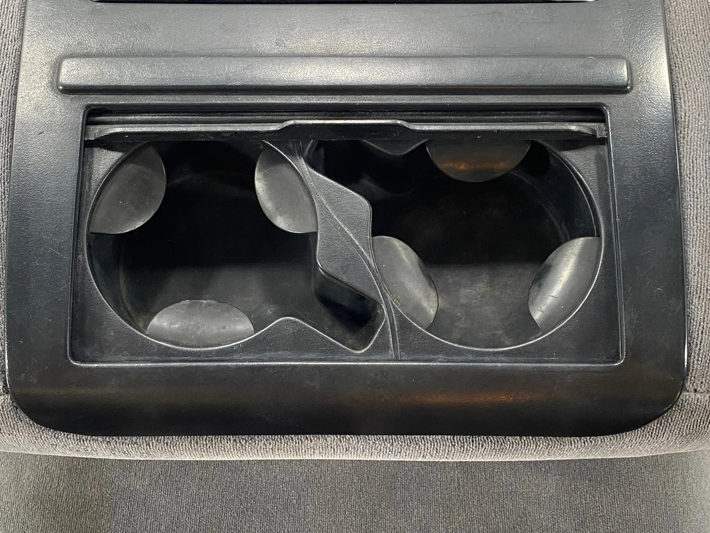 92-97 Ford F250 F350 Front Center Console Jump Seat Gray OEM