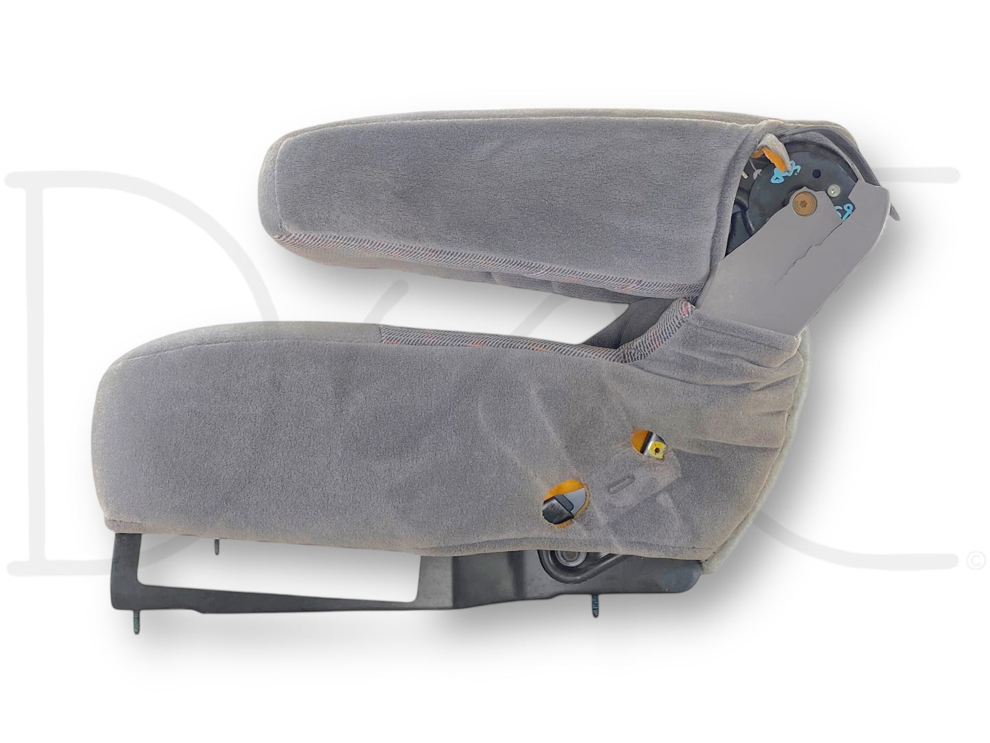 92-97 Ford F250 F350 Front Center Console Jump Seat Gray OEM