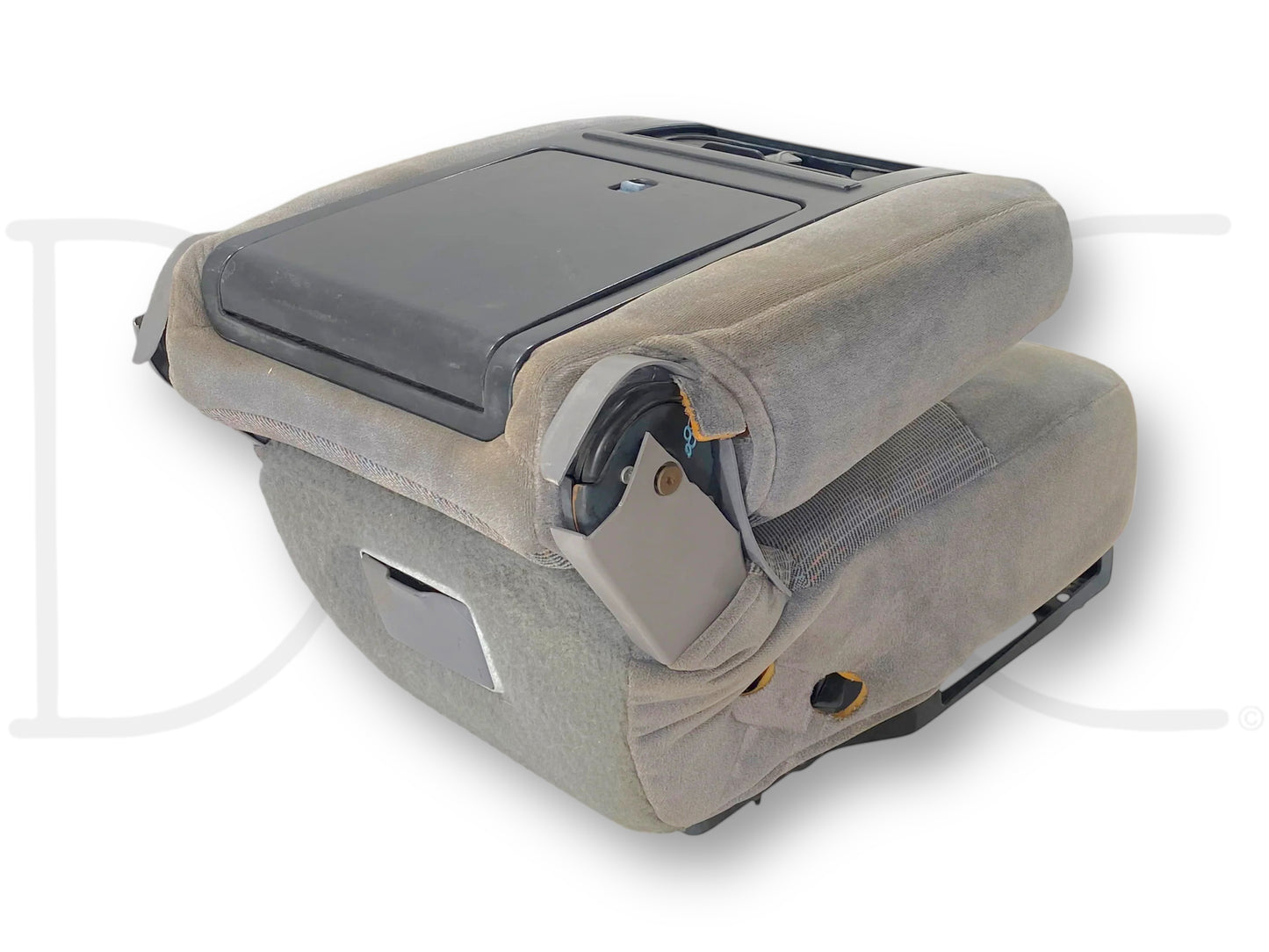 92-97 Ford F250 F350 Front Center Console Jump Seat Gray OEM