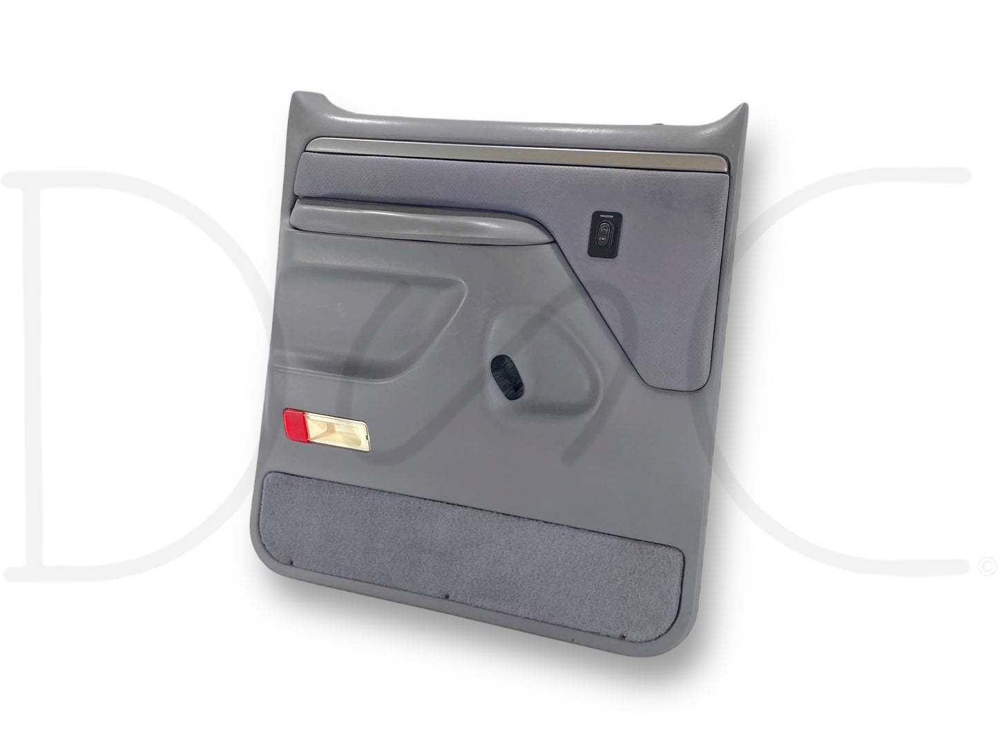 94-97 Ford F250 F350 LH Left Driver Rear Door Panel Power Gray OE