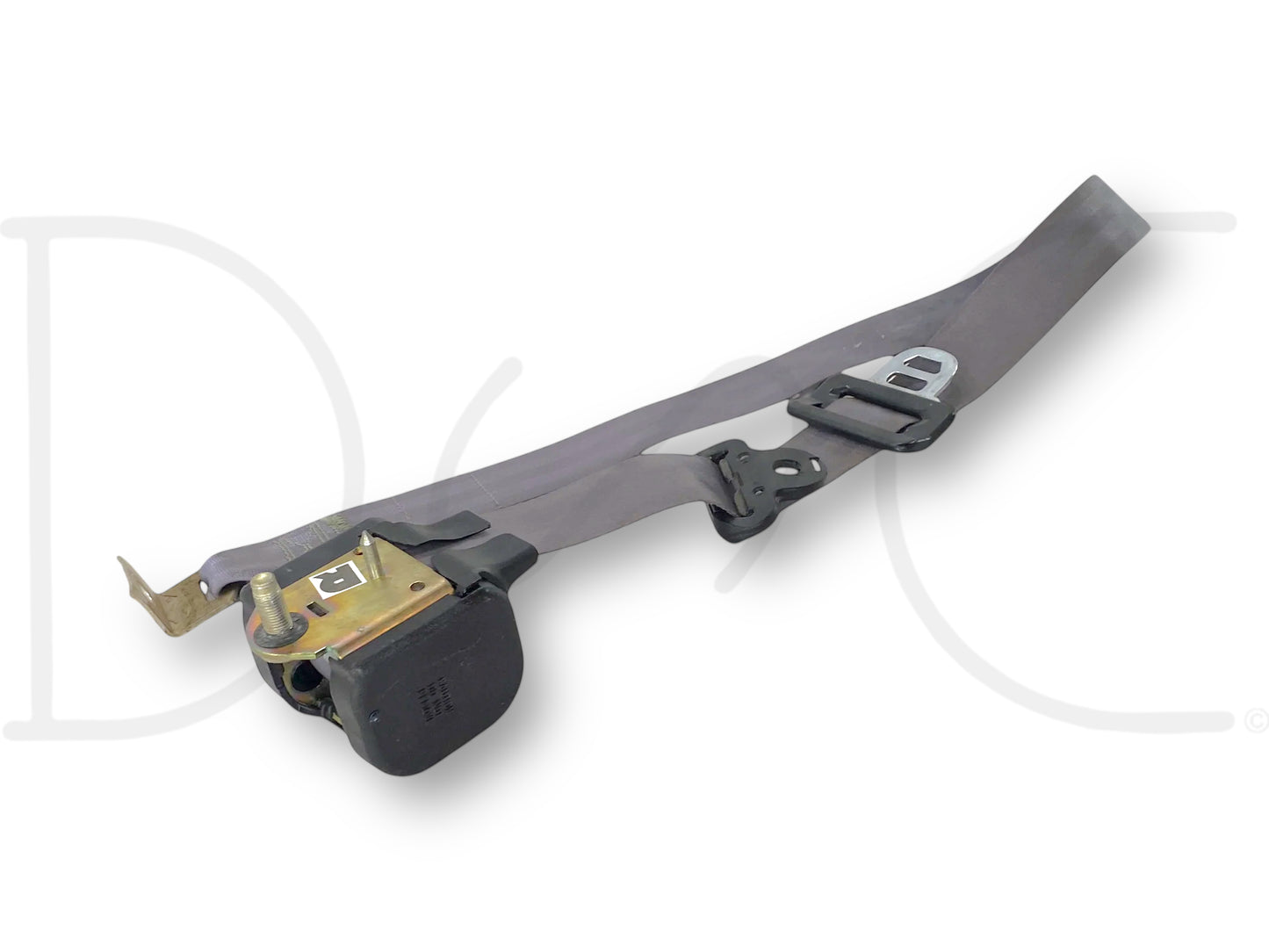 92-97 Ford F250 F350 RH Right Passenger Front Seat Belt Seatbelt Opal Gray OE