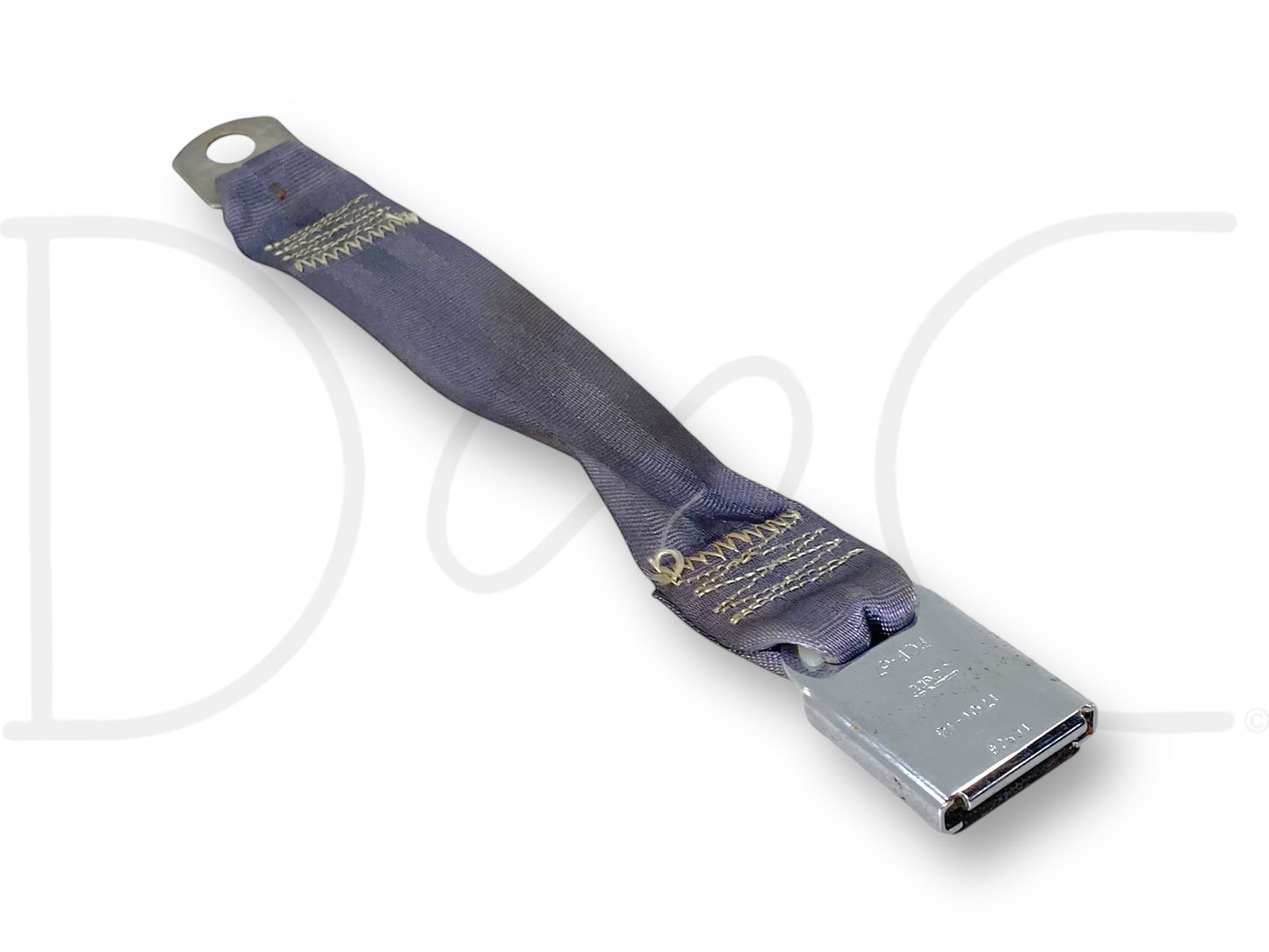 92-97 Ford F250 F350 Center Rear Seat Belt Seatbelt Latch Buckle Opal Gray OE