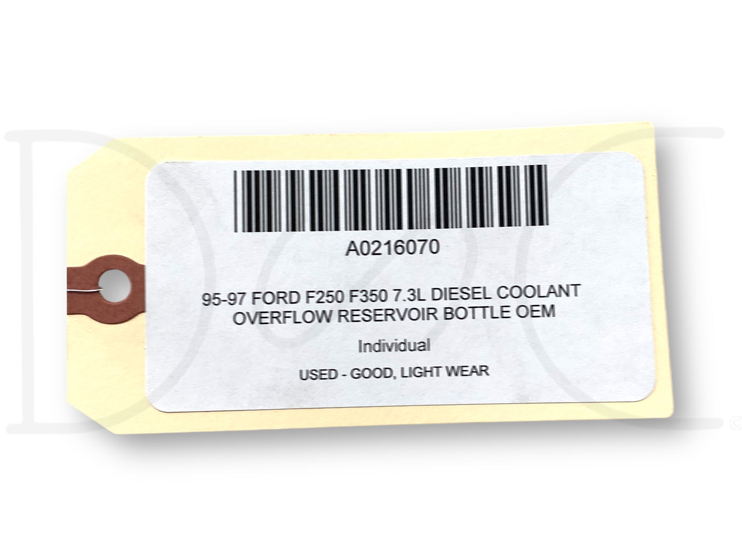 95-97 Ford F250 F350 7.3L Diesel Coolant Overflow Reservoir Bottle OEM