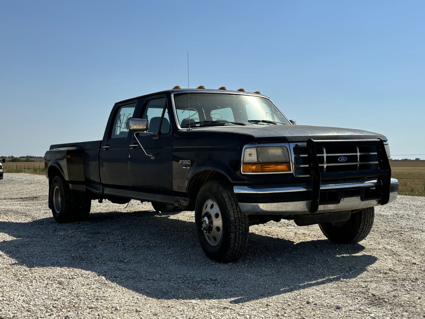 92-97 Ford F250 F350 Hood Black