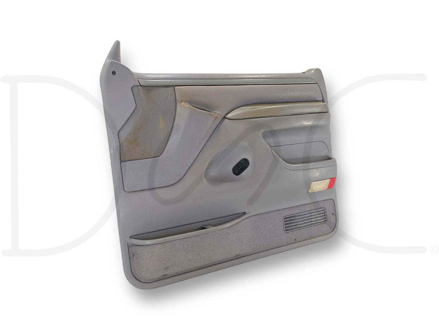 94-97 Ford F250 F350 RH Right Passenger Front Door Panel Power Opal Gray OE