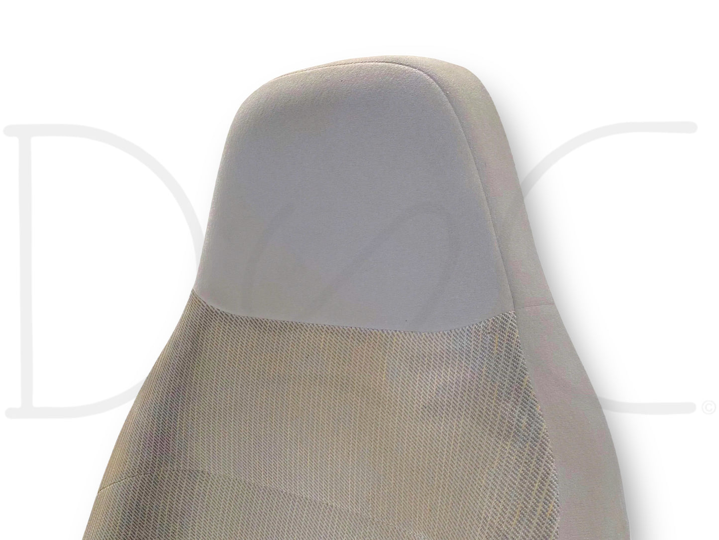 92-97 Ford F250 F350 LH Left Driver Seat Back Upper Cushion Opal Gray 40/20/40