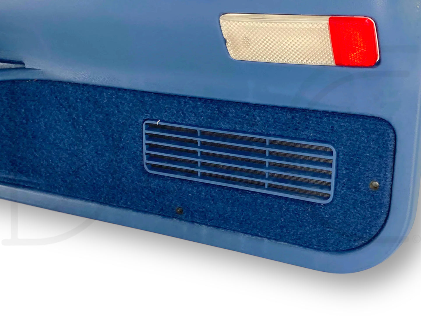 92-97 Ford F250 F350 RH Right Passenger Front Door Panel Power Blue OE