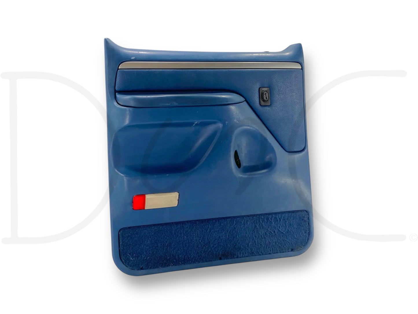 94-97 Ford F250 F350 LH Left Driver Rear Door Panel Power Blue OE