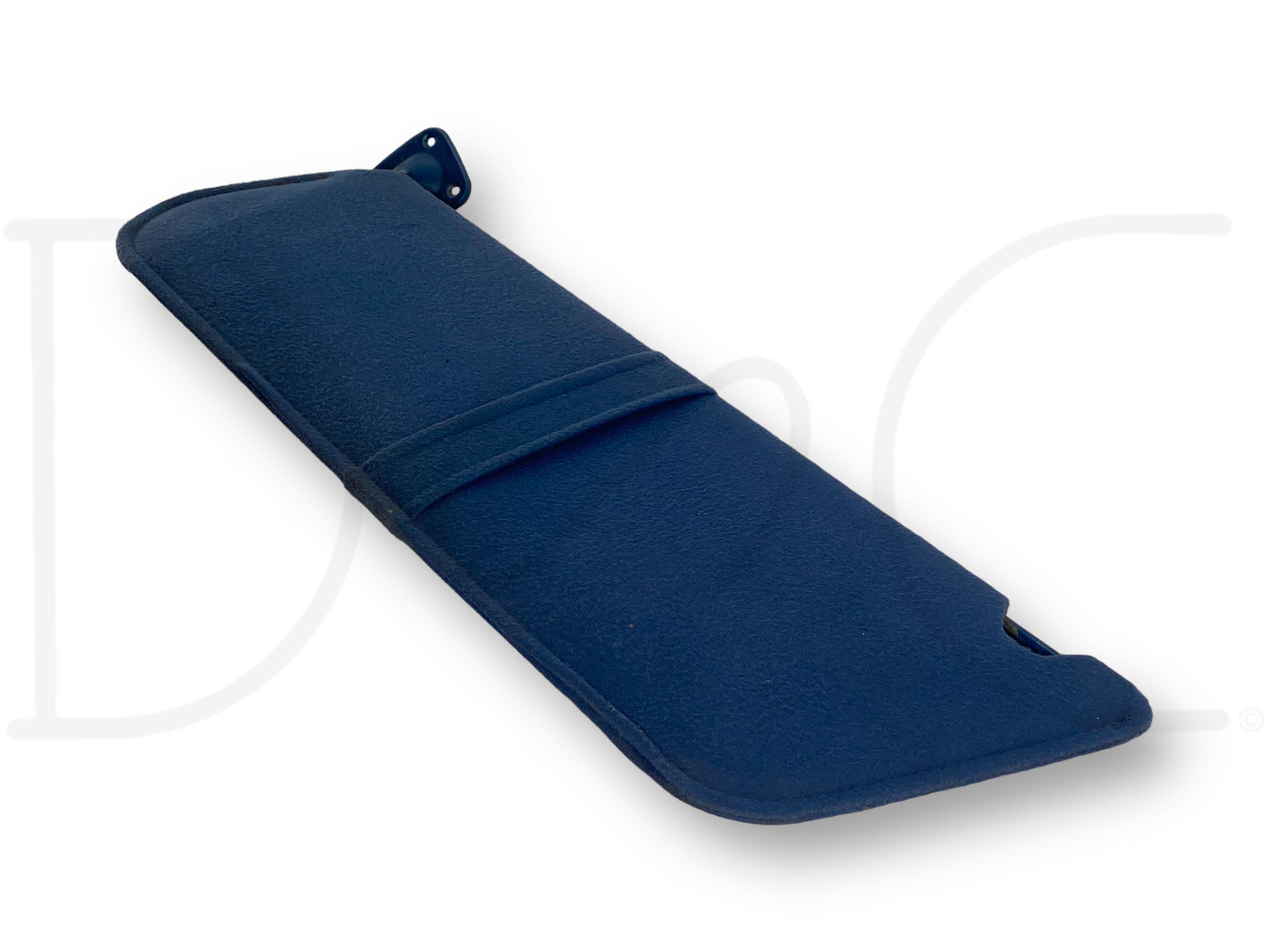 87-97 Ford F250 F350 LH Left Driver Sun Visor Blue Cloth OEM