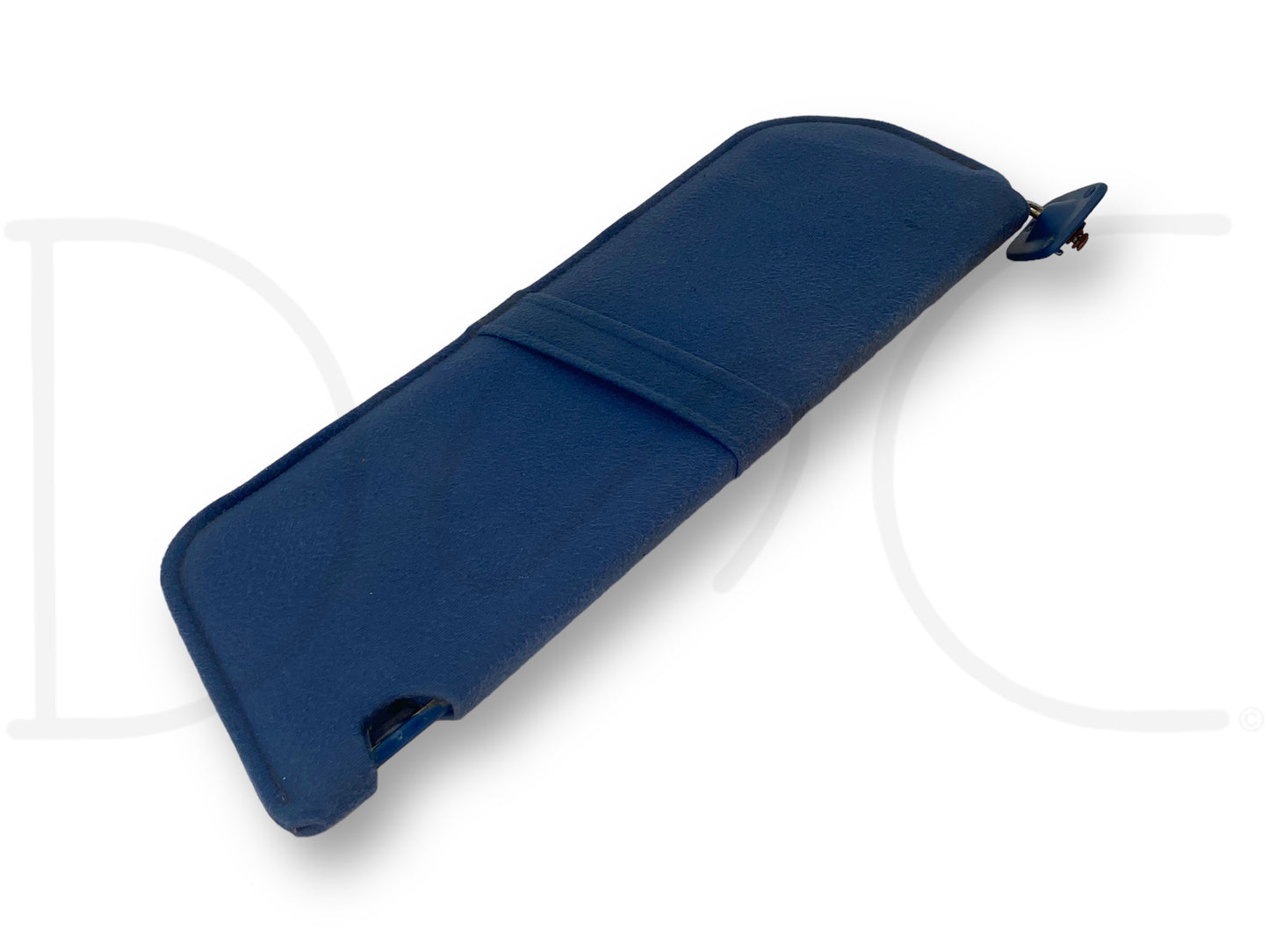 87-97 Ford F250 F350 LH Left Driver Sun Visor Blue Cloth OEM