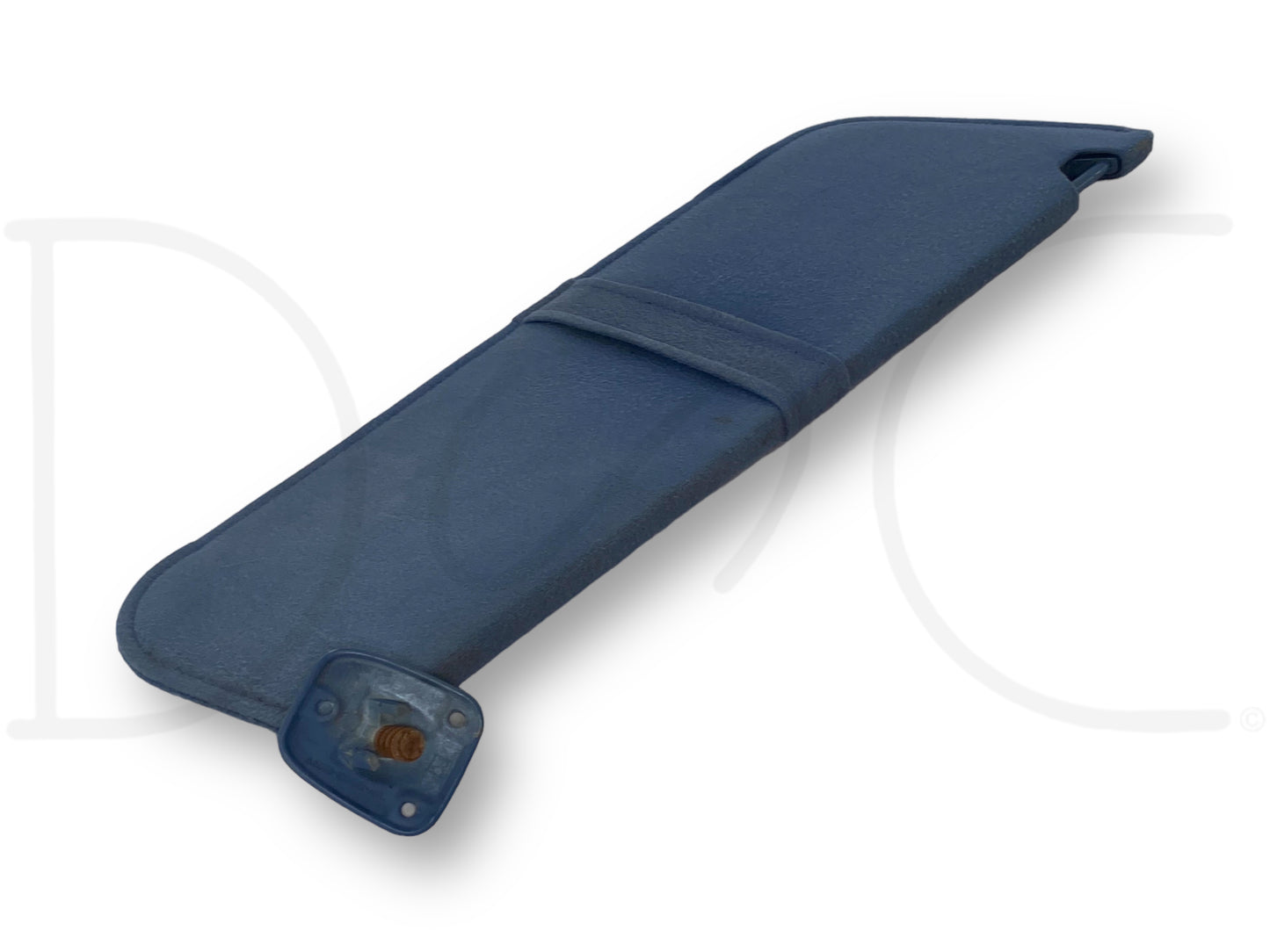 87-97 Ford F250 F350 LH Left Driver Sun Visor Blue Cloth OEM