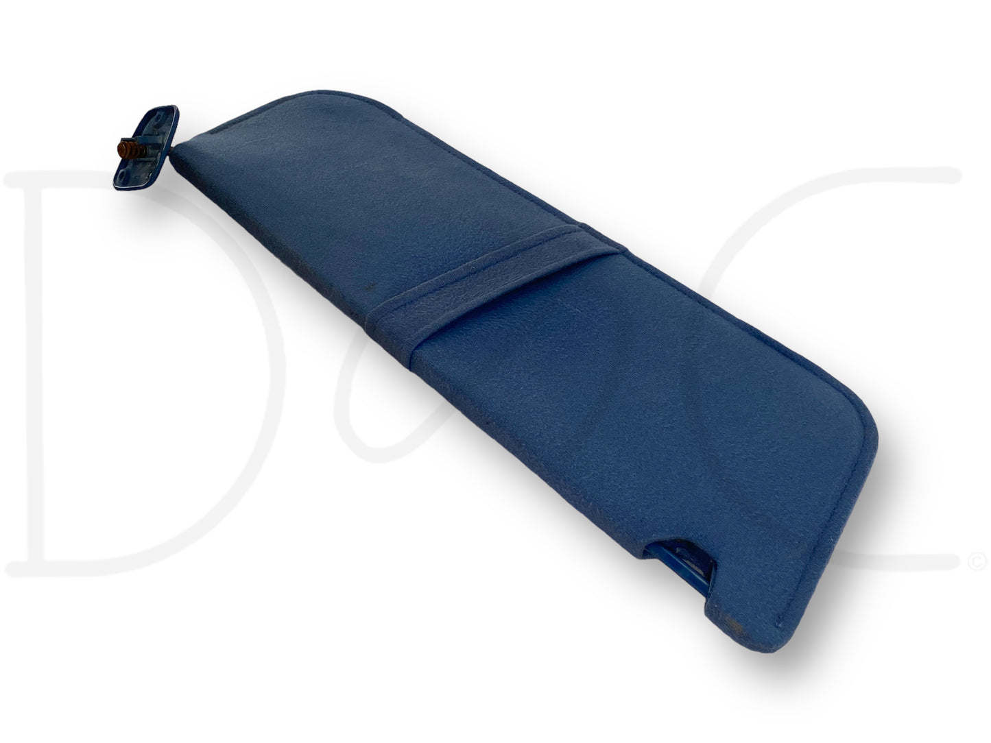 87-97 Ford F250 F350 LH Left Driver Sun Visor Blue Cloth OEM