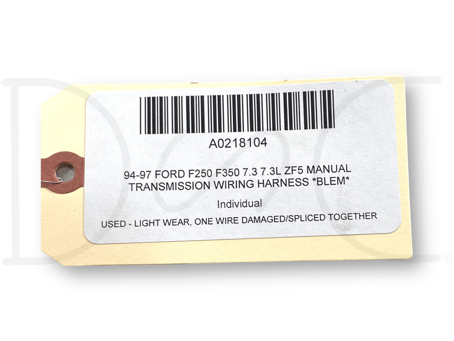 94-97 Ford F250 F350 7.3 7.3L ZF5 Manual Transmission Wiring Harness *Blem*