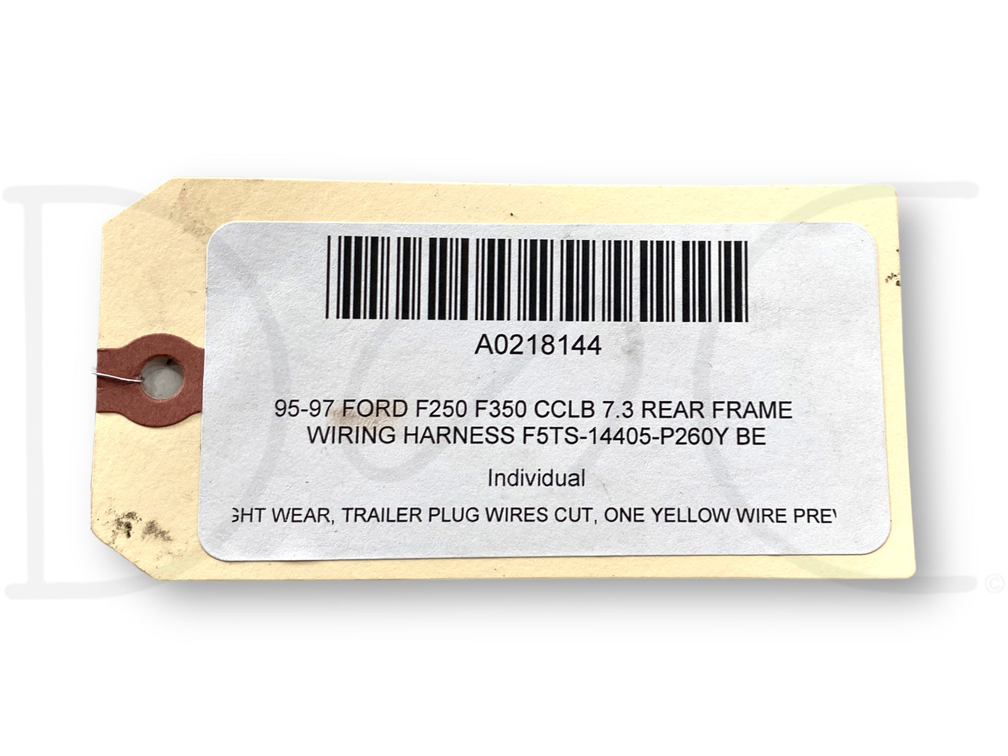 95-97 Ford F250 F350 CCLB 7.3 Rear Frame Wiring Harness F5Ts-14405-P260Y Be